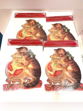 4- 1985 Merrimack Cat & a Fish Bowl Cards